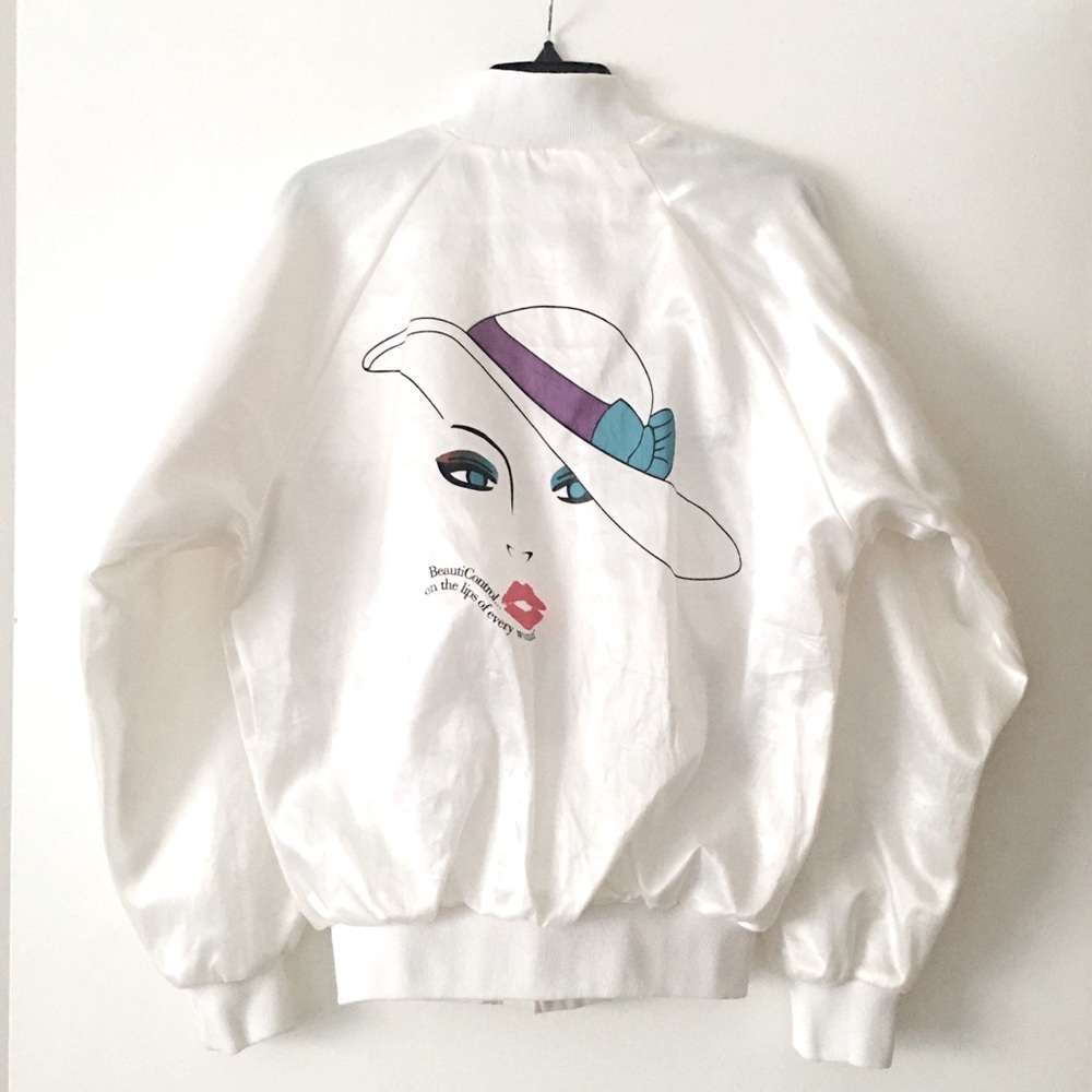 White Beauticontrol Bomber Jacket